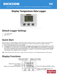 Thumbnail of document Manual - SM Display Temperature Data Logger